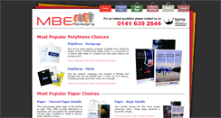Desktop Screenshot of mbepackaging.com